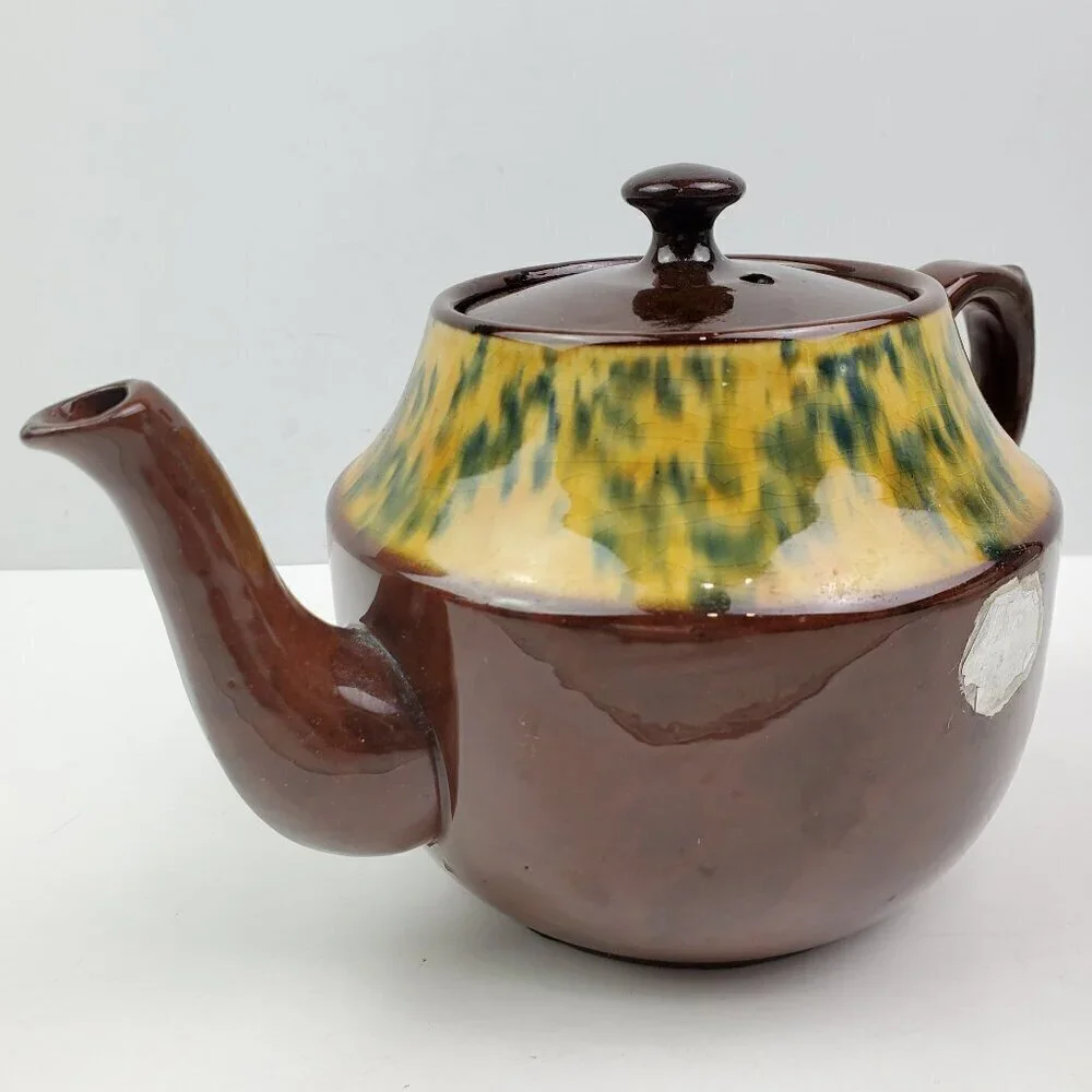 Vintage Teapot Price Bros Made England Ceramic Glazed
